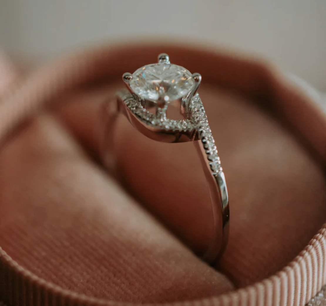 Archer 1CT Moissanite Ring on Sterling Silver